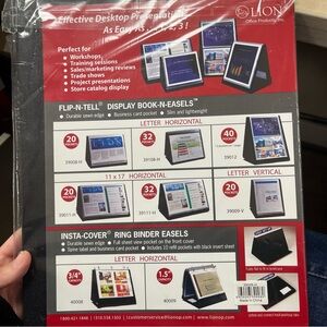 Lion Flip-n-tell Display Easel Book - Letter